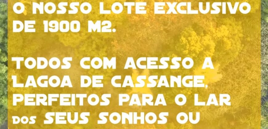 3 Terrenos 1000m2 + um de 1900m2 na  Lagoa de Cassange : Viva o sonho com o seu próprio acesso à Lagoa de Cassange!